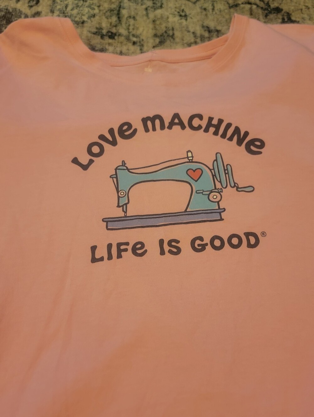 Life Is Good Sewing Seamstress Tshirt